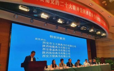 裕隆典当荣获陕西省典当行业协会两大奖项